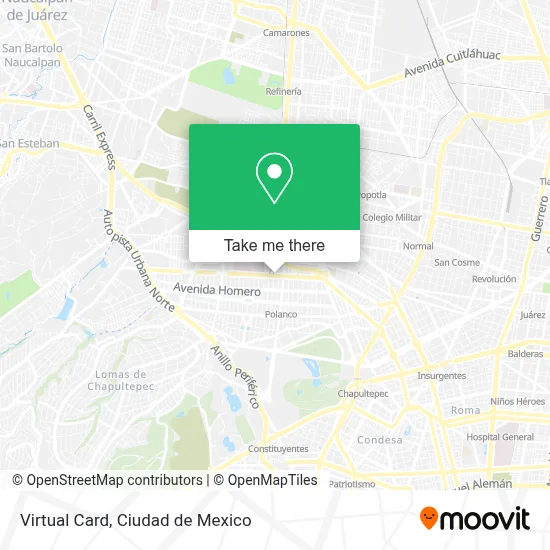 Virtual Card map