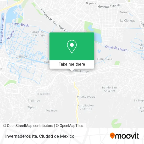 Invernaderos Ita map