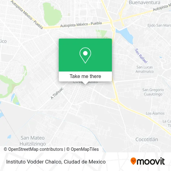 Instituto Vodder Chalco map