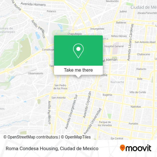 Roma Condesa Housing map