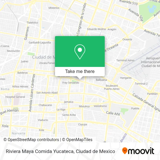 Riviera Maya Comida Yucateca map