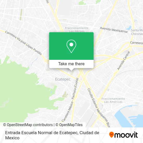 Entrada Escuela Normal de Ecatepec map