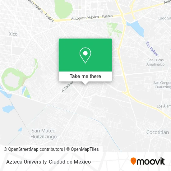 Azteca University map