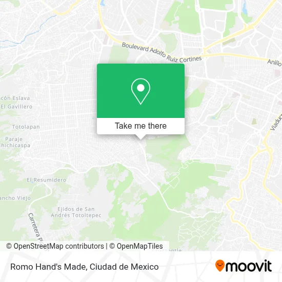 Romo Hand's Made map