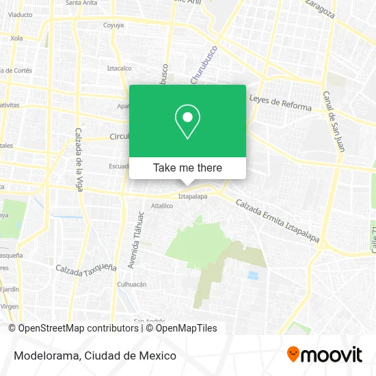 Modelorama map