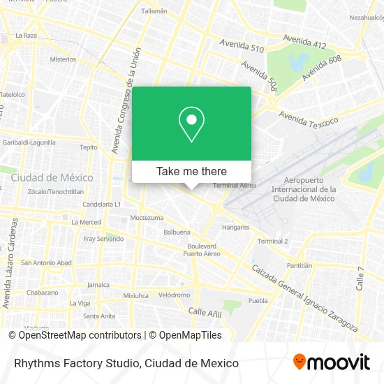 Rhythms Factory Studio map