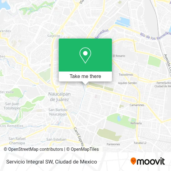 Servicio Integral SW map