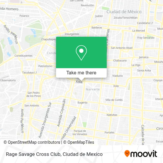 Rage Savage Cross Club map