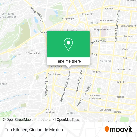 Top Kitchen map