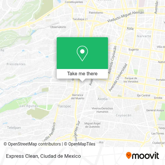 Express Clean map