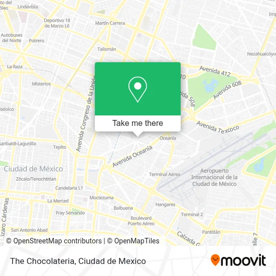 La Chocolateria map