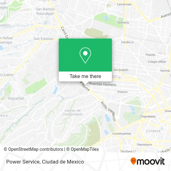 Power Service map