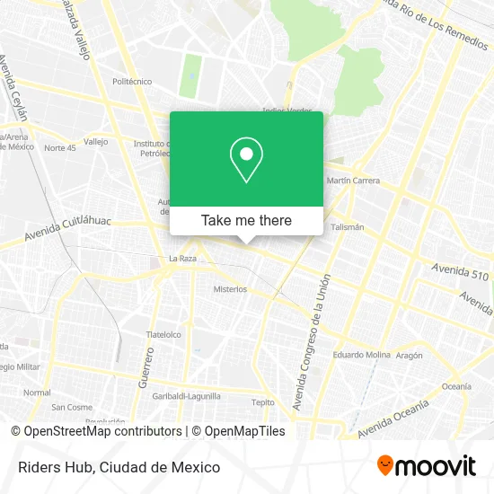 Riders Hub map