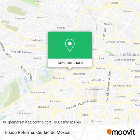Inside Reforma map