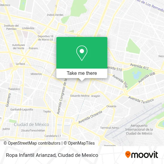 Ropa Infantil Arianzad map