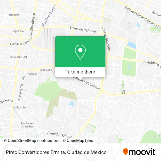 Pirec Convertidores Ermita map