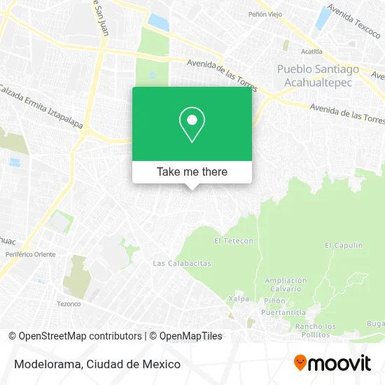 Modelorama map