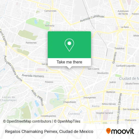 Regalos Chamaking Pemex map