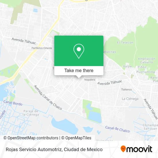Rojas Servicio Automotriz map