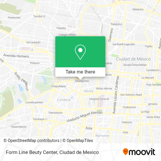 Form Line Beuty Center map