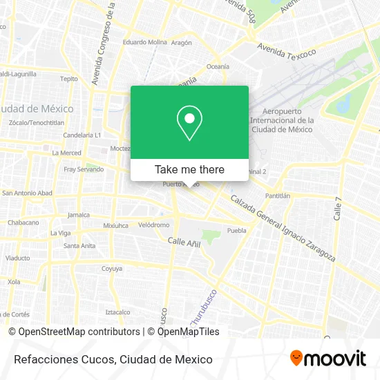 Refacciones Cucos map