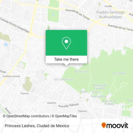 Princess Lashes map