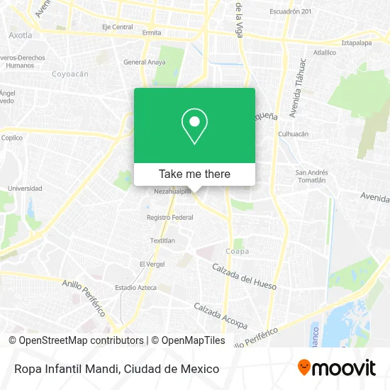 Ropa Infantil Mandi map