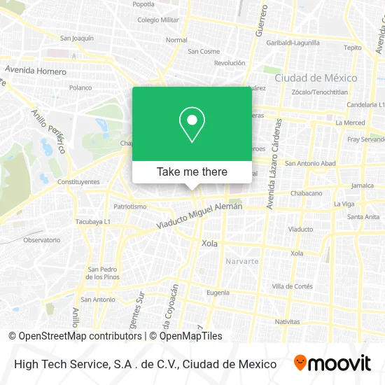 High Tech Service, S.A . de C.V. map
