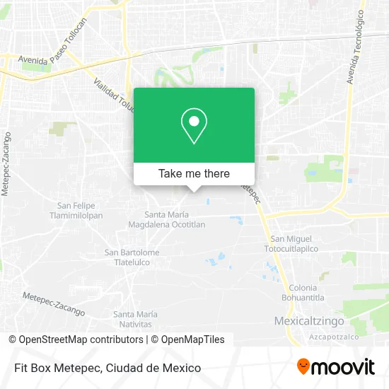 Fit Box Metepec map
