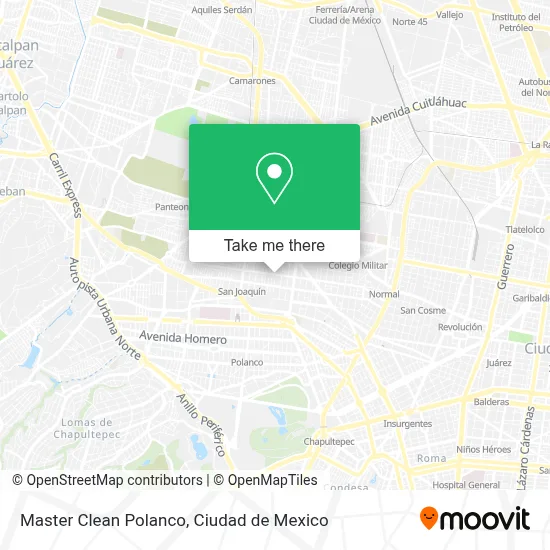 Master Clean Polanco map