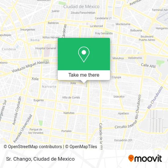 Sr. Chango map