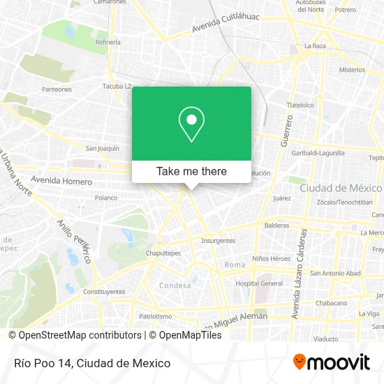 Río Poo 14 map