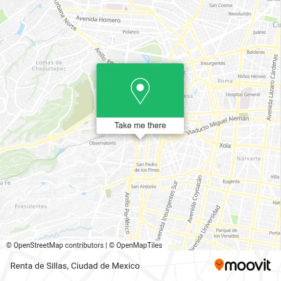 Renta de Sillas map