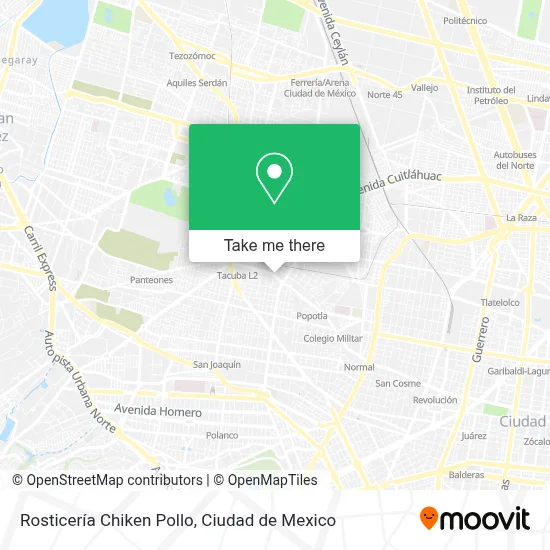 Rosticería Chiken Pollo map