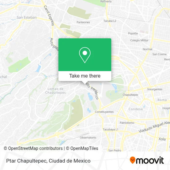 Ptar Chapultepec map