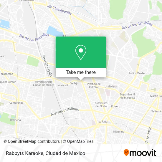 Rabbyts Karaoke map