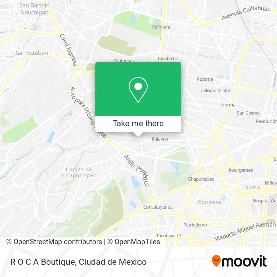 R O C A    Boutique map