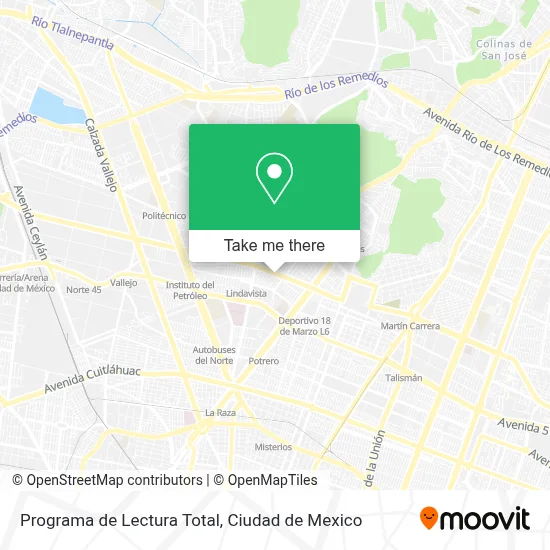 Programa de Lectura Total map