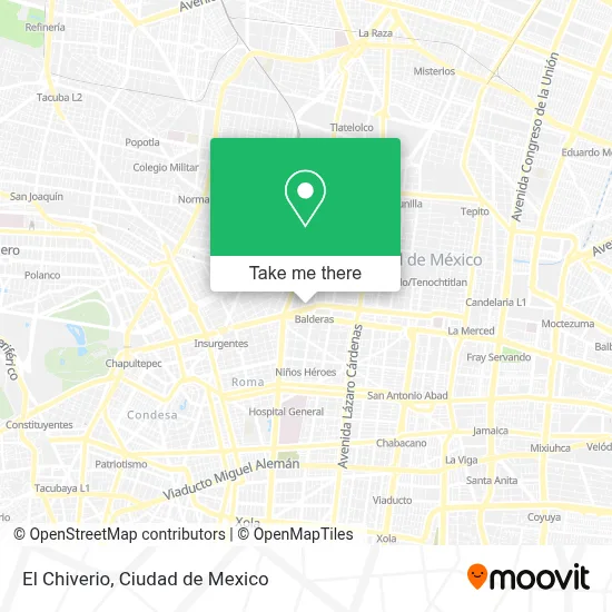 El Chiverio map