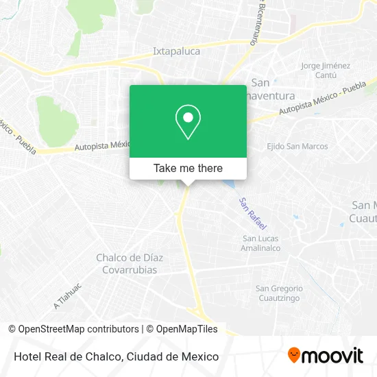 Hotel Real de Chalco map