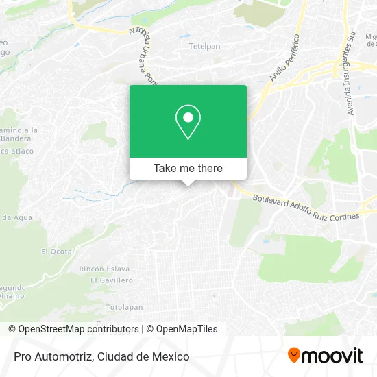 Pro Automotriz map