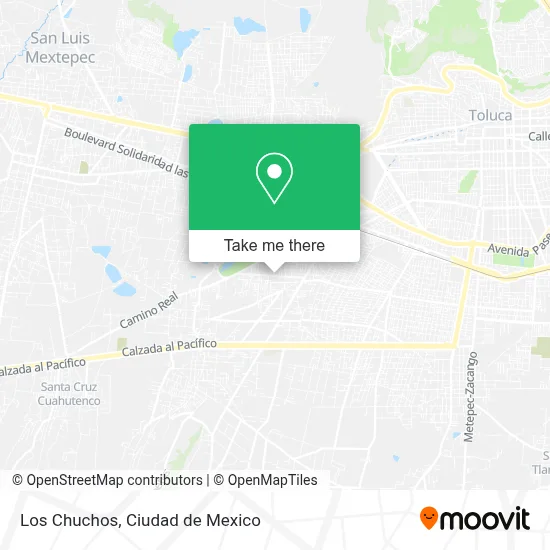 Los Chuchos map