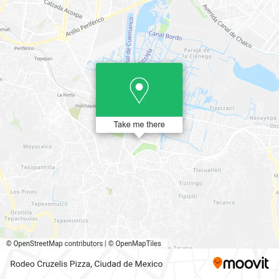 Rodeo Cruzelis Pizza map
