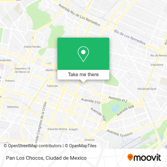 Pan Los Chocos map