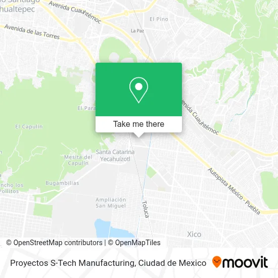 Proyectos S-Tech Manufacturing map
