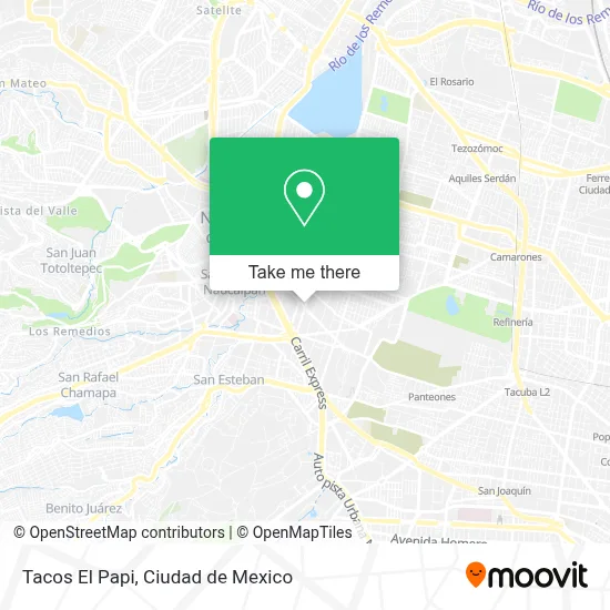 Tacos El Papi map
