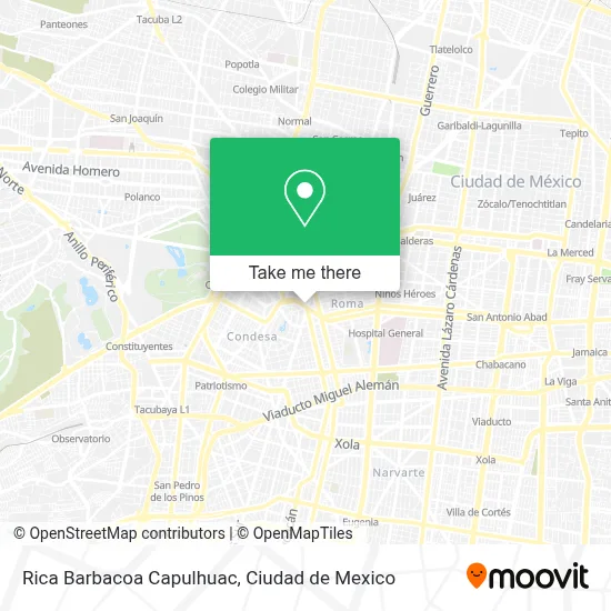 Rica Barbacoa Capulhuac map