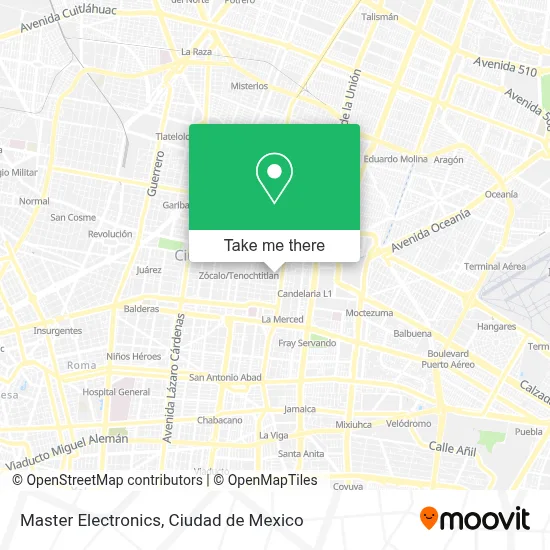 Master Electronics map