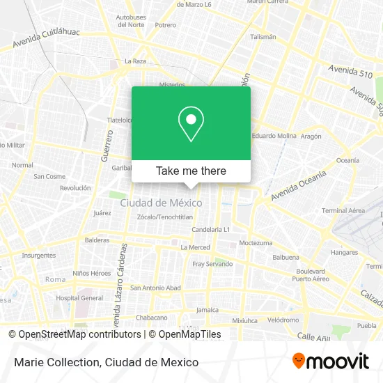 Marie Collection map