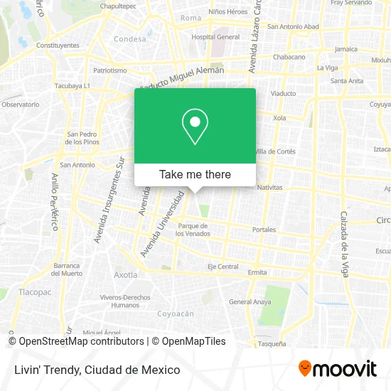 Livin' Trendy map